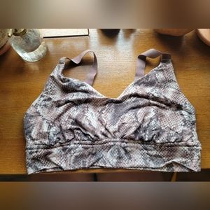 Aerie Offline Unlined Snake Skin Sports Bra